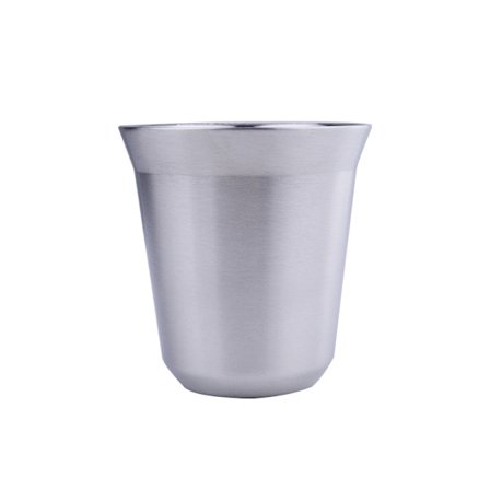 #200 ml Dobbeltvegg Rustfritt Stål Kaffekrus Ølkopp Tekopper Drikkeflaske Drikkekopp for Camping Vandring#