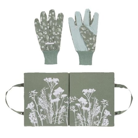 Knepall för trädgårdsarbete + handskar - Grön - L 50 cm