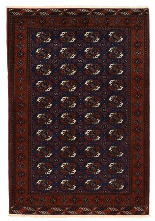 Hand Knotted Persian Turkaman Rug 150X216