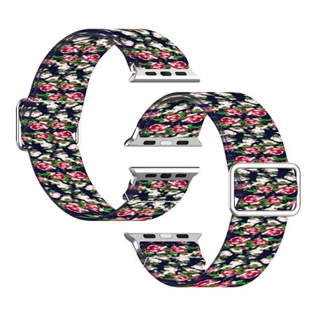 Apple Watch Series 6 / 5 40mm pattern printing watch band - Blue / Rose