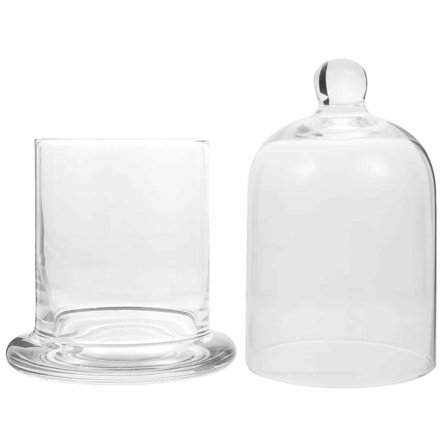 Glaskuppel, Klar Glasklokke, Dekorativ Klokkekrukke