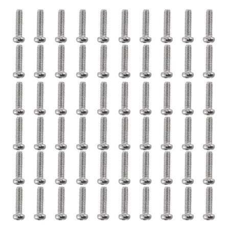 M2 X 8mm 304 Rustfritt Stål Phillips Pan Hode Skruer Bolt 60stk