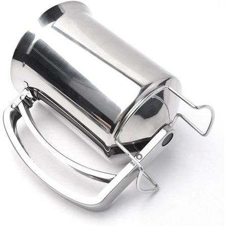 Professionel Håndholdt Pandekage Dispenser i Rustfrit Stål til Køkkenet