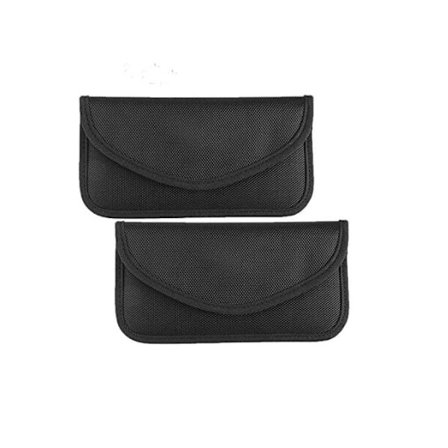 (2 kpl) Auton avaimen signaalin suojapussit RFID-signaalin suojapussit, Faraday-varkaudenestolaukut auton avaimille ja matkapuhelimen suojapussit.