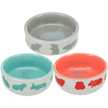 Trixie - Keramisk skål Rabbit Mix 250 ml 11 cm - Smådyr - Matplass og vannflasker - Smådyrskåler og sandskåler - ZOO.no