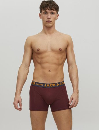 Jack & Jones Jaclichfield Trunks 3 Pack Noos - Red - M