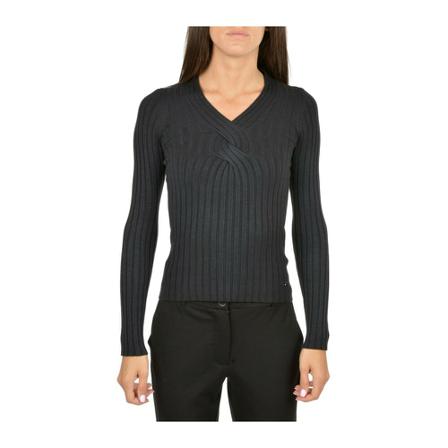 Guess, V-neck Knitwear Zwart, Dames, Maat:L