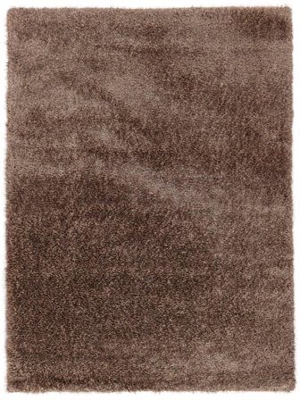 Shaggy Rug Plain (Single Colored) Luxe Shaggy Light Brown