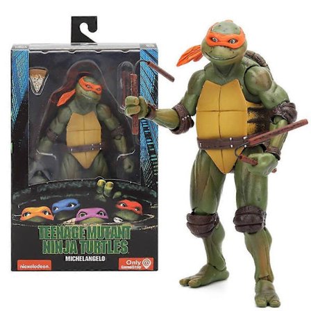 NECA Teenage Mutant Ninja Turtles TMNT Leonardo Raphael Donatello Action Figure Modell Turtle Ninja Film Anime Leketøy Dukke Gave