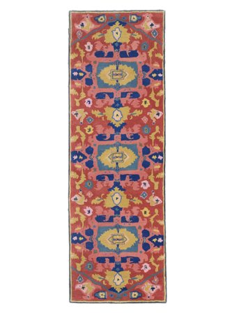 Tapis De Laine Médaillon Precious Rouge/Multicolore Corridor Petit Oeko-Tex