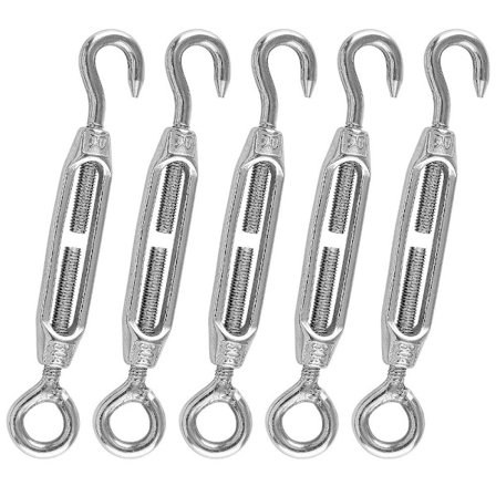 5 stk. spennspenner ståltaustrammer