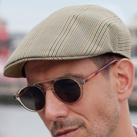 Casquette plate Tirreno Glen à carreaux pour hommes - Casquettes plates