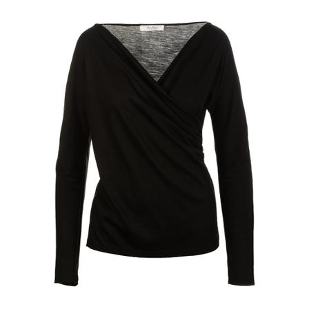 Max Mara V-neck Strik Sort, Dame Striktrøjer
