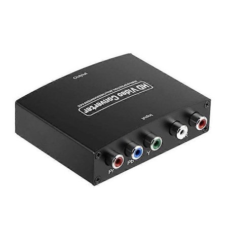 Ypbpr till HDMI-komponent till HDMI-kompatibel HD-omvandlare Ypbpr+L/R-ljud till HDMI-kompatibel omvandlare Svart