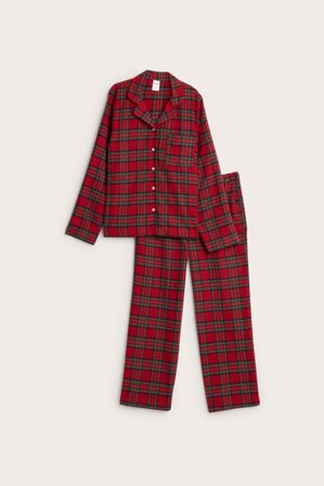 Kappahl | Rutig flanellpyjamas | Röd