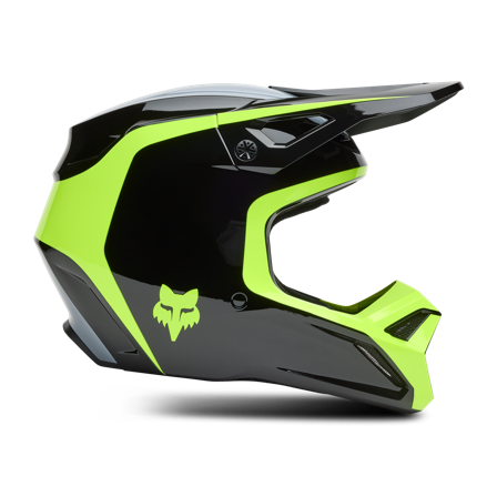 Cască Motocross FOX V1 Flow negru/galben XL
