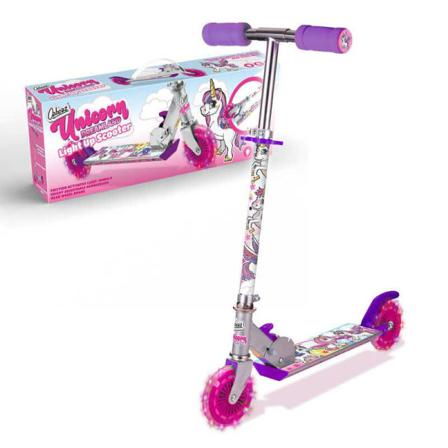 Sparkcykel / Kickbike För Barn - Enhörning - Scooter Rosa
