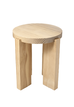 Åhléns Home Pall i furu NORI Möbler ONESIZE