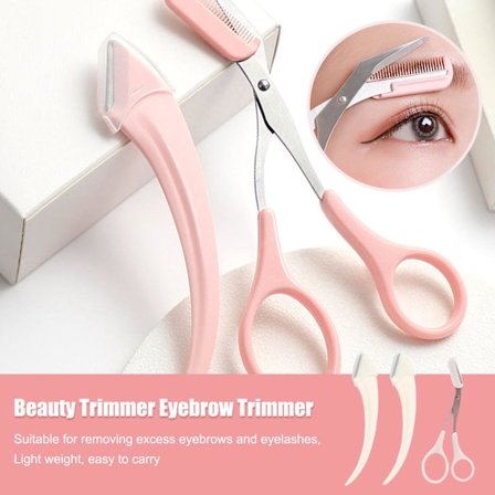 Øjenbrynstrimmersæt i rustfrit stål Øjenvipper Hårsakse og øjenbrynskam Skønhedssminkeværktøj