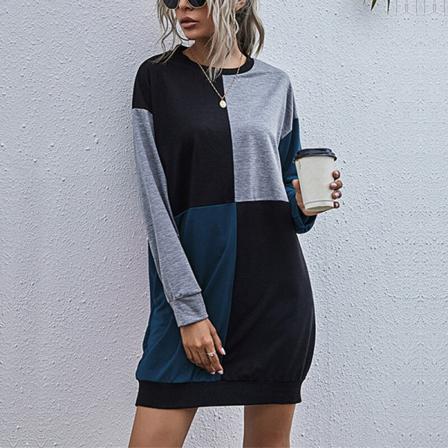 Långärmad Tröja För Kvinnor Klänningar Med Rund Hals