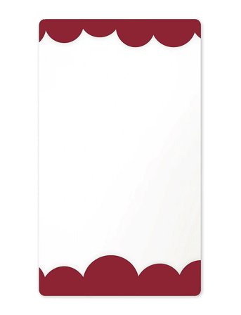 Byon Mirror Bubbly L - Red - ONE SIZE