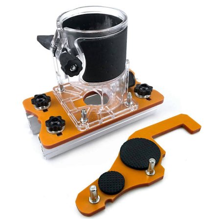 2-i-1 usynlig festebrakett for spor, tresporeverktøy for skap, garderober og DIY-møbler skjult skrueinstallasjonu200b