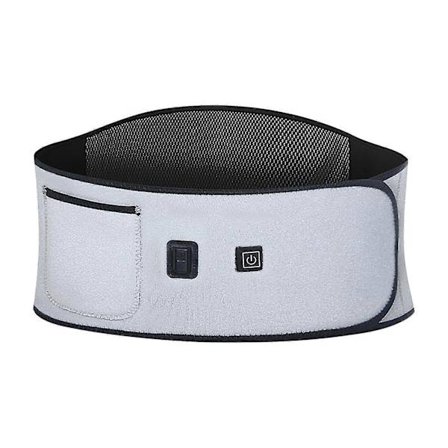 Trådløst varmebelte for lindring av korsryggsmerter - Trådløs varmebeltestøtte, varmebelte for lindring av korsryggsmerter 109 cm GRÅ-Yvan