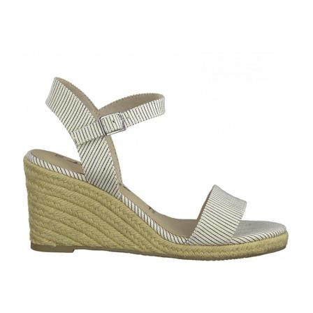 Tamaris Denim Casual Wedges , Blauw , Dames , Maat: 37 EU Sleehakken