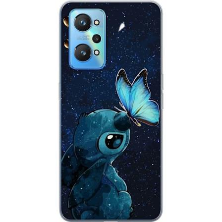 Realme GT Neo2 Gjennomsiktig deksel Stitch sommerfugl