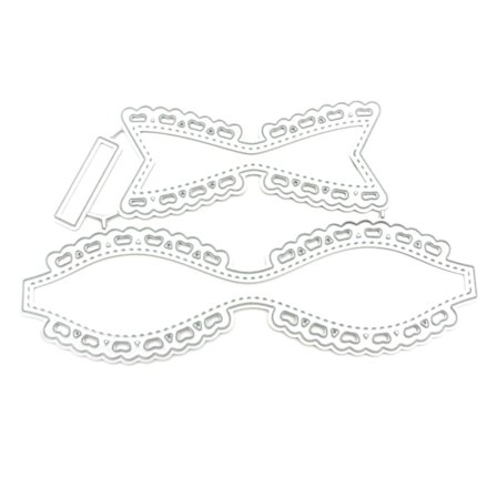 Sløyfeknute Kutte Dies DIY Album Stempel Papirkort Preging Scrapbooking