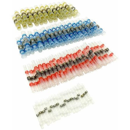 Gap 100 st lödningskontakt Retractable Connector Butt Connector Crimp Connector Kabelkontakt