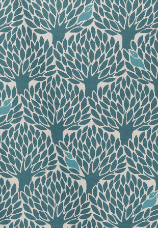 Gyllstad Tyg Metervara Gömställe Blå 1 meter