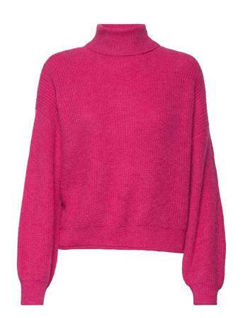 Vmyvonne Ls Rollneck Rolledge Blou Ga Bf Pink Vero Moda