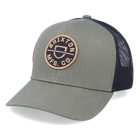 Brixton - Zelená trucker Kšiltovka - Crest MP Military Olive/Black Trucker @ Hatstore