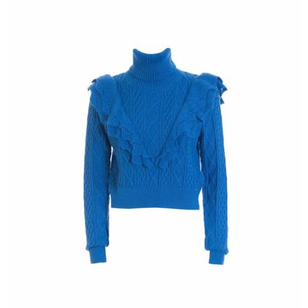 Fracomina Sweatshirts Blå, Dame Rullekraver