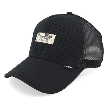Djinns - Sort trucker Kasket - Hft Cap Waffle Dnc Black A-Frame Trucker @ Hatstore