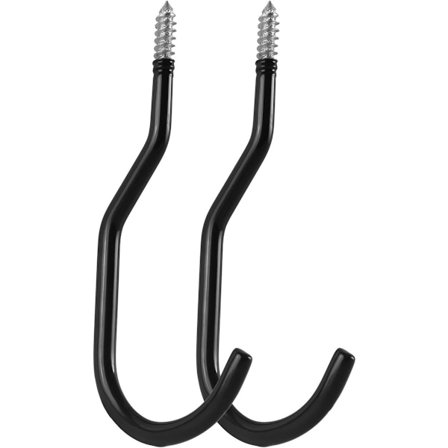 Kattokoukut terästä polkupyörille, tikkaille, renkaille ja puutarhaletuille | Kantavuus jopa 10 kg per koukku | Kumipinnoite | Vakaa asennus 