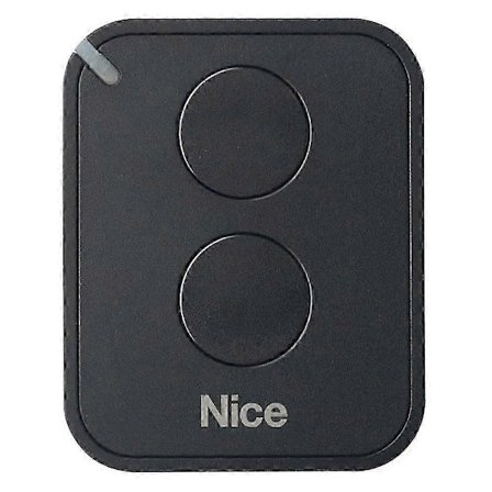 NICE FLO2RE fjärrkontroll för automatisering av grindar och garageportar, ON2E/A sändare med två knappar (för NICE RB400 och NICE RB1000 grindar), 