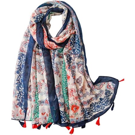 Ny Damscarf Lång Stor Sjal Elegant Lättviktiga Scarves Mjuk Wa