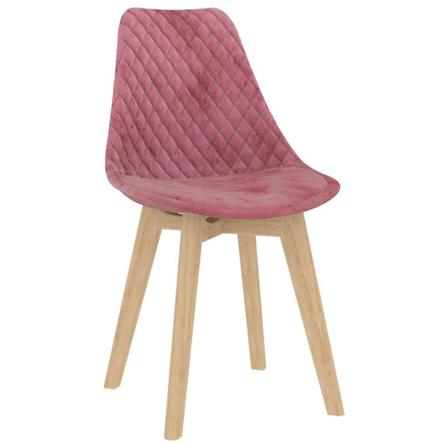 Vidaxl Matstolar 2 St Rosa Sammet Rosa