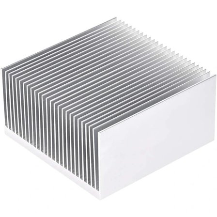 Elektronisk kjøleribbe for LED og strøm sølv 69 x 69 x 36 mm