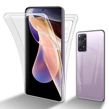 Fodral för Xiaomi RedMi NOTE 11 PRO 4G / 5G Transparent Fodral Cover 360° helkroppsskydd skärmskydd