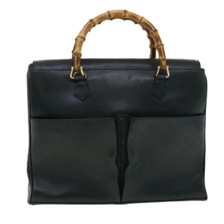 Gucci Vintage, Pre-owned Leather handbags Groen, unisex, Maat:ONE Size