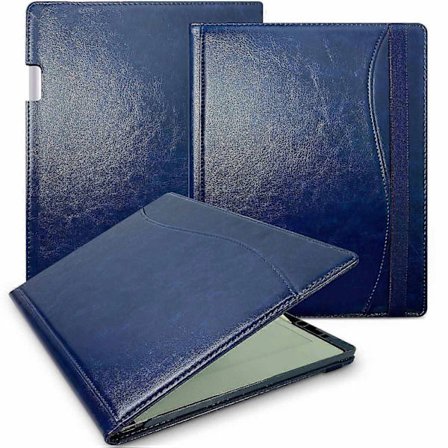 Kompatibel med Remarkable Paper Pro-deksel Kortspor Stativ PC+PU Lær E-leser deksel med pennholder - Brun-WELLNGS