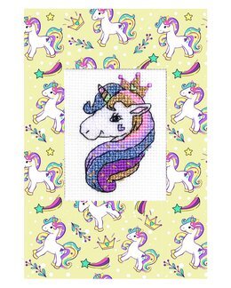 Broderikit Kort Enhörning