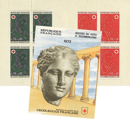 Frankrig 1972 - Røde Kors hæfte YT 2021 - Postfrisk