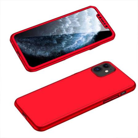 Iphone 12 Mini - Dubbelskal (floveme) Röd