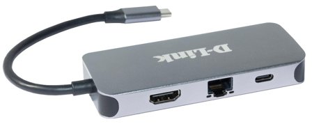 D-LINK DUB-2335 - dokkingstasjon - USB-C / Thunderbolt 3 - HDMI