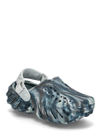Echo Marbled Clog K Blue Crocs