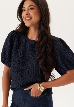 VILA Visophia O-neck 2/4 Top Navy Blazer Klær